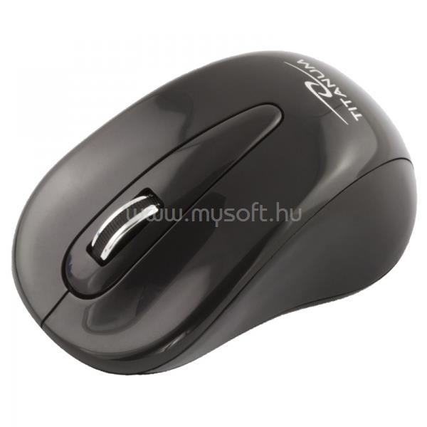 TITANUM TORPEDO 3D mini USB vezeték nélküli optikai egér 2.4GHz, fekete