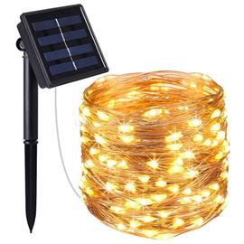 TOO GD-SL001W-100LED szolár LED dekorációs fényfüzér GD-SL001W-100LED small