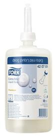 TORK S1 rendszer, Érzékeny bőrre folyékony szappan, fehér, 1 liter 420701 small