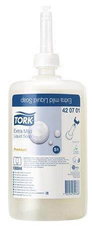 TORK S1 rendszer, Érzékeny bőrre folyékony szappan, fehér, 1 liter