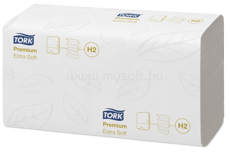TORK H2 rendszer, Premium, Xpress Multifold kéztörlő, Interfold hajtás, fehér (21 db)