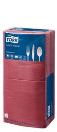 TORK Szalvéta, 1/4 hajtogatott, 2 rétegű, 32x32 cm, Advanced, "Lunch", bordó 477213 small