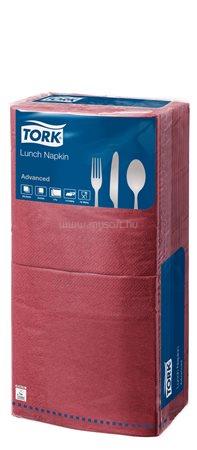 TORK Szalvéta, 1/4 hajtogatott, 2 rétegű, 32x32 cm, Advanced, "Lunch", bordó