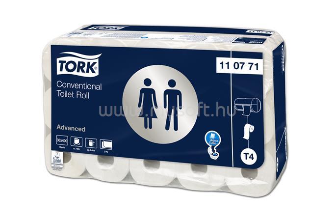 TORK T4 rendszer, Advanced toalettpapír, 2 rétegű, 12,5 cm átmérő, fehér