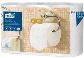 TORK T4 rendszer, Extra Soft Premium toalettpapír, 4 rétegű, 11,8 cm átmérő, fehér 110405 small