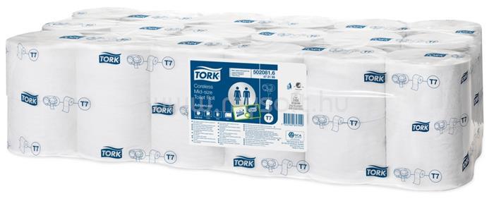 TORK T7 rendszer, Universal Mid-Size toalettpapír, 1 rétegű, 13,1 cm átmérő, fehér