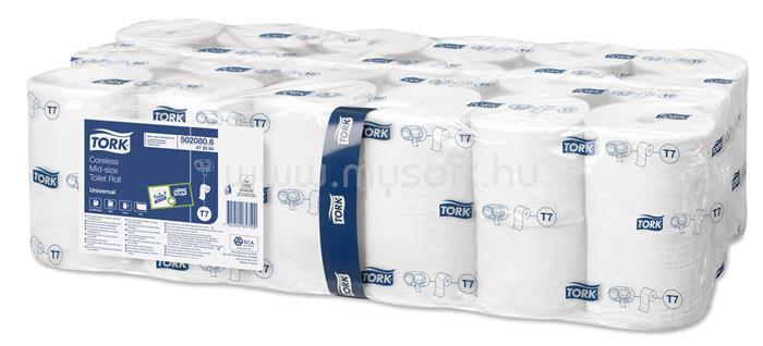 TORK T7 rendszer, Advanced Mid-size toalettpapír,  2 rétegű, 13,1 cm átmérő, fehér