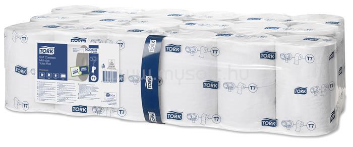 TORK T7 rendszer, Premium Mid-size toalettpapír, 2 rétegű, 13,1 cm átmérő, fehér