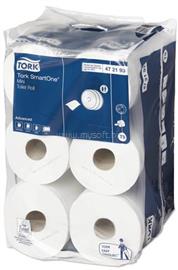 TORK T9 rendszer, SmartOne Mini toalettpapír, 2 rétegű, 14,9 cm átmérő, fehér 472193 small