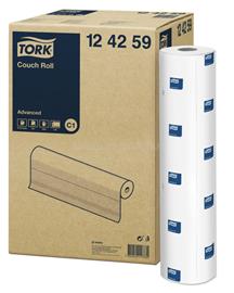 TORK C1 rendszer, Advanced vizsgálóasztal terítő, 2 rétegű, 132 lap, 59 cm, fehér (9 tekercs) 124259 small