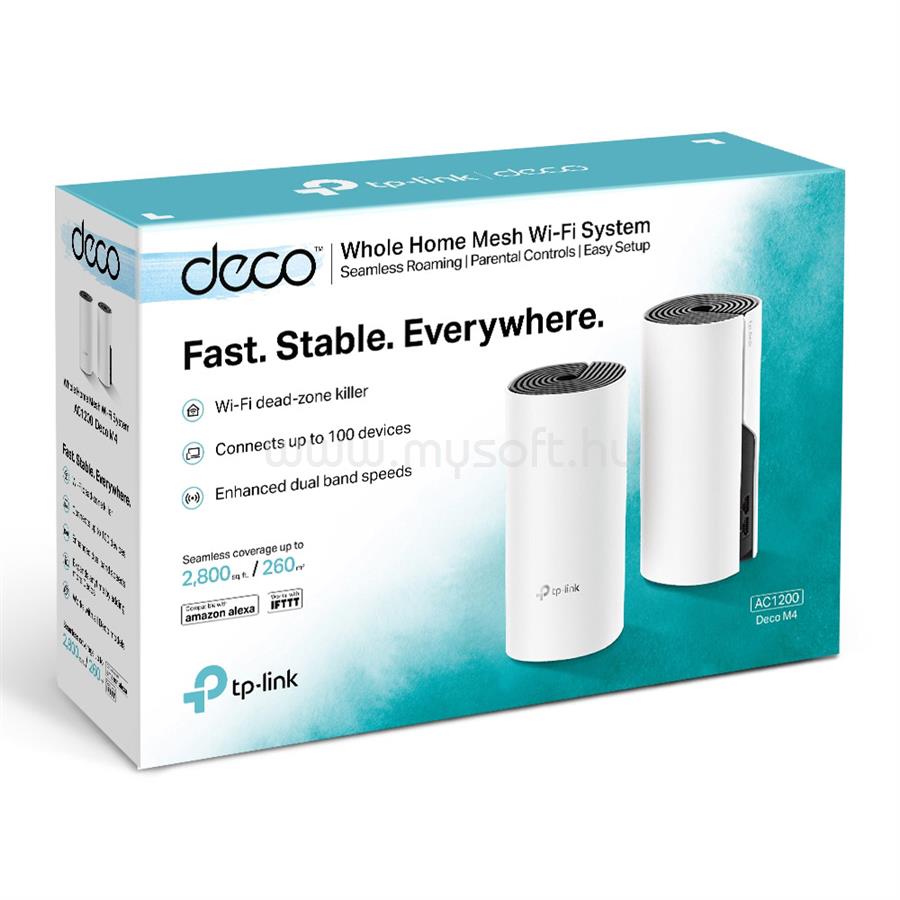 TP-LINK Deco M4(2P) AC1200 Whole Home Mesh Wi-Fi System