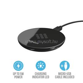 TRUST Primo wireless fekete QI töltő okostelefonhoz 22816 small