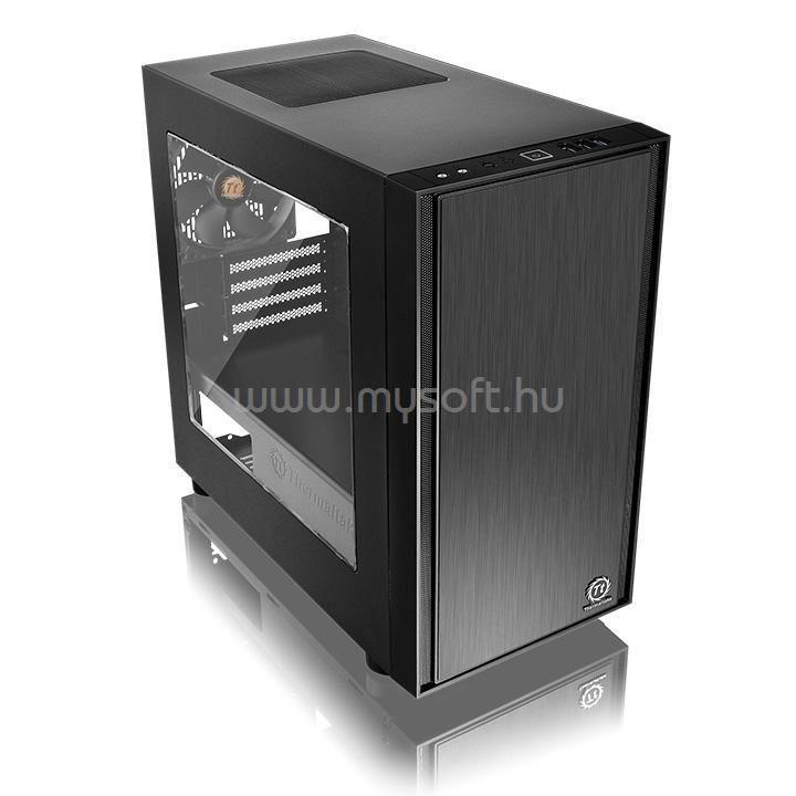 THERMALTAKE Versa H17 Fekete (Táp nélküli) ablakos mATX ház