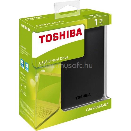 TOSHIBA HDD 1TB 2,5" USB3.0 5400RPM 16MB Canvio Basic (Fekete)