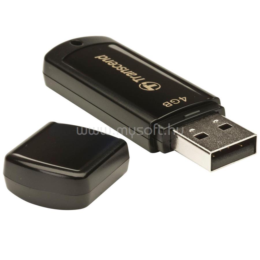 TRANSCEND Jetflash 350 Pendrive 4GB USB2.0 (fekete) (TS4GJF350 ...