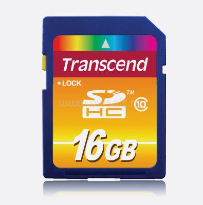 TRANSCEND SDHC memóriakártya 16GB, Class10