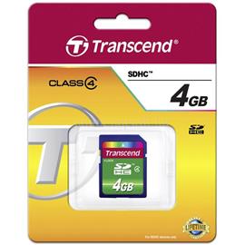 TRANSCEND SDHC memóriakártya 4GB, Class4 TS4GSDHC4 small