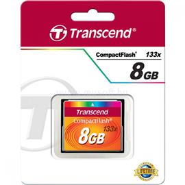 TRANSCEND 133X Compact Flash CF memóriakártya 8GB TS8GCF133 small