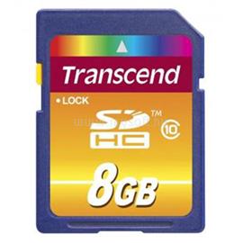 TRANSCEND SDHC memóriakártya 8GB, Class10 TS8GSDHC10 small
