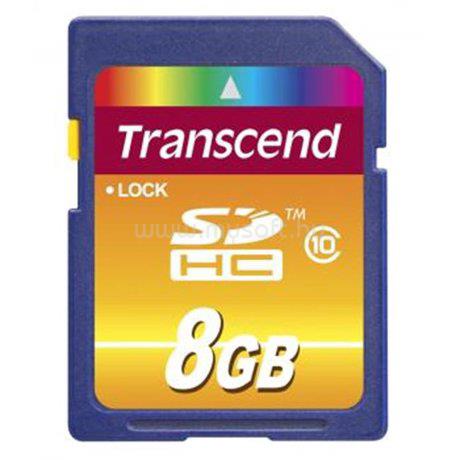 TRANSCEND SDHC memóriakártya 8GB, Class10
