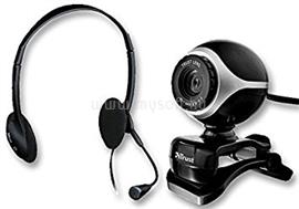 TRUST Exis WEBKAMERA+Headset ezüst fekete 17028 small