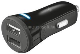 TRUST autós töltő okostelefonokhoz és tabletekhez 2 USB port 20W fekete 20572 small