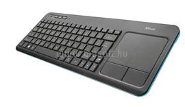 TRUST Veza TOUCHPAD multimédiás vezeték nélküli billentyűzet HU (fekete) 21268 small