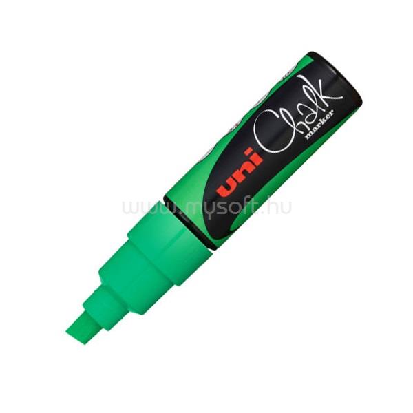 UNI Chalk Marker Pen PWE-8K Broad Chisel Tip - Fluorescent Green