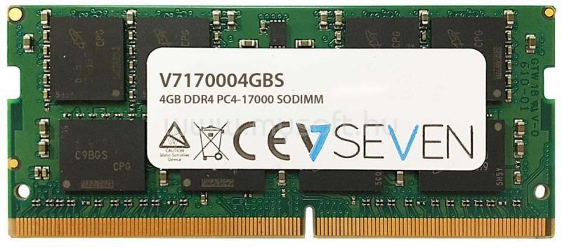 V7 SODIMM memória 4GB DDR4 2133MHZ CL15
