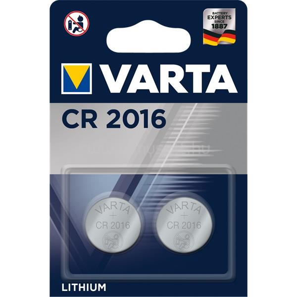 VARTA CR2016 lítium gombelem 2db/bliszter