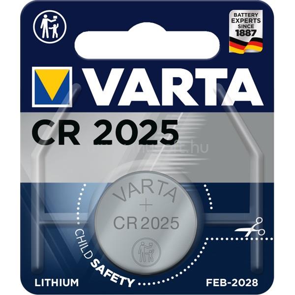 VARTA CR2025  lítium gombelem 1db/bliszter