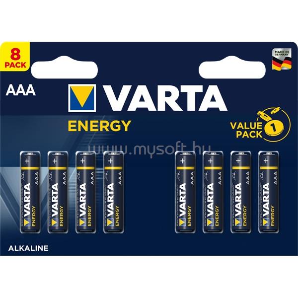 VARTA Energy AAA (LR03) alkáli mikro ceruza elem 8db/bliszter