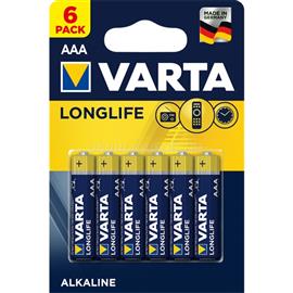 VARTA LONGLIFE tartós elem AAA, alkáli, 6db/csomag 4103101416 small
