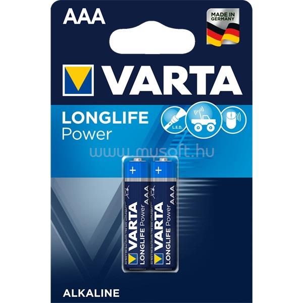 VARTA Longlife Power AAA (LR03) alkáli mikro ceruza elem 2db/bliszter