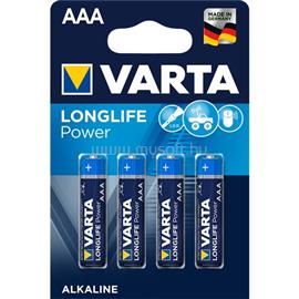 VARTA Longlife Power AAA (LR03) alkáli mikro ceruza elem 4db/bliszter 4903121414 small