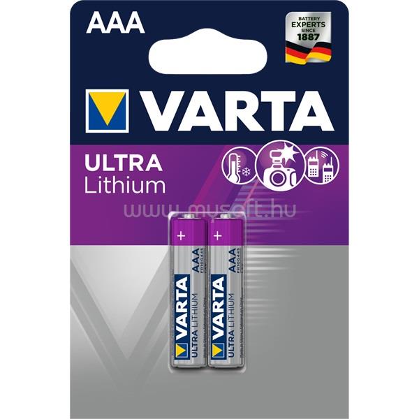 VARTA Professional Lithium AA (LR3) mikro ceruza elem 2db/bliszter