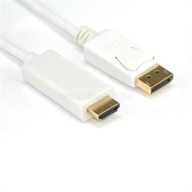 VCOM kábel DisplayPort-HDMI 1.8m (V1.2 - V1.4) fehér CG605L-1.8 small