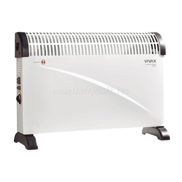 VIVAX CH-2007 elektromos fűtőtest, konvektor 750W / 1250W /  2000W, hőfokszabályozás,