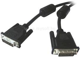 WIRETEK kábel DVI monitor Összekötő 2m, Male/Male, Dual Link, Árnyékolt DVI07-2 small