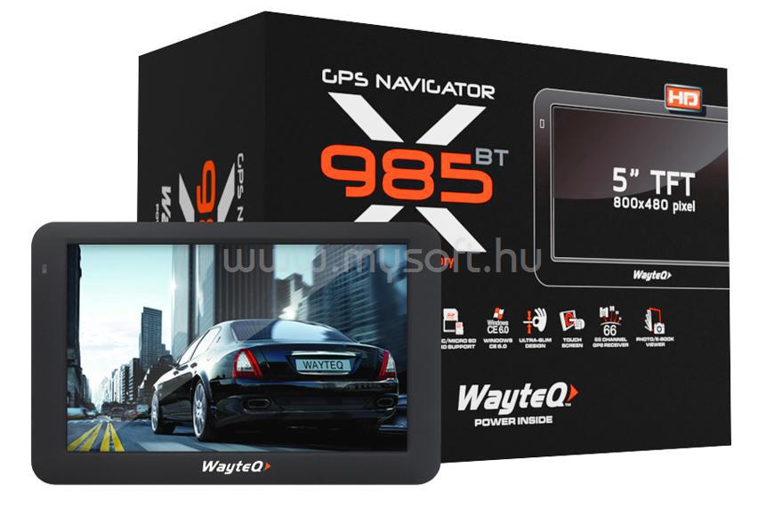 WAYTEQ X985 BT HD GPS Navigáció