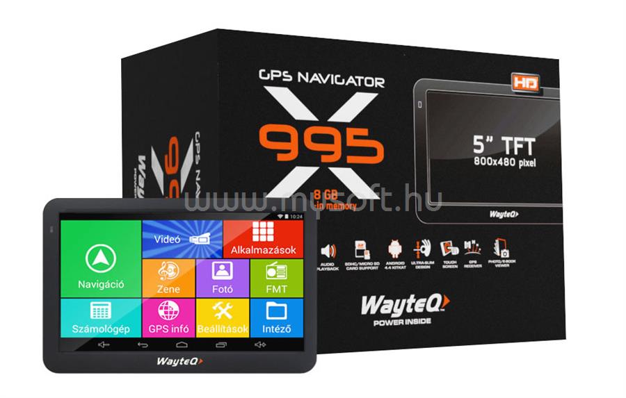 WAYTEQ X995 Android GPS Navigáció