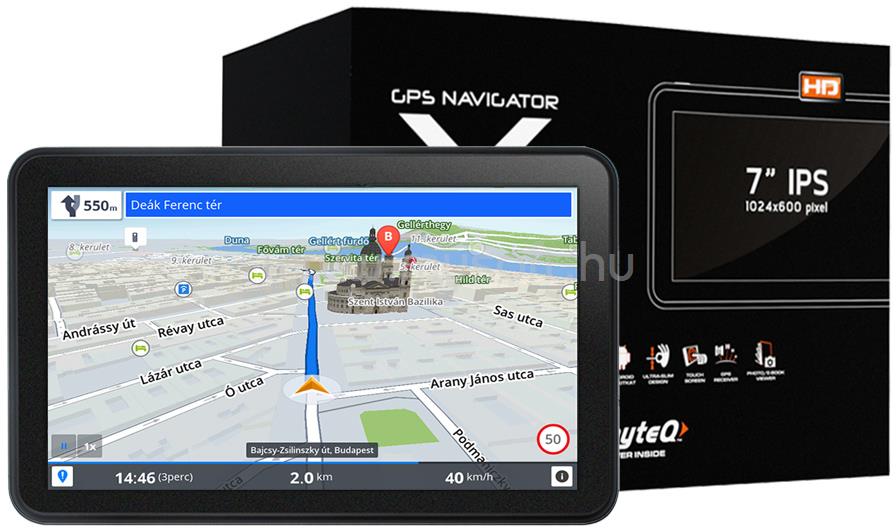 WAYTEQ X995 MAX 7" Android GPS navigáció + Sygic FULL EU X995MAX3D large
