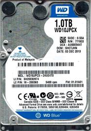 WESTERN DIGITAL Blue 1TB 2.5" 5400RPM 8MB SATA HDD WD10JPCX small