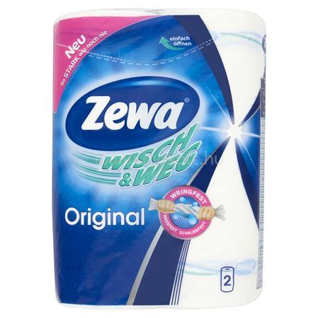 ZEWA Háztartási papírtörlő, 2 rétegű, 2 tekercses, "Wisch&Weg Original"