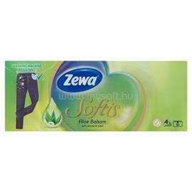 ZEWA Papír zsebkendő, 4 rétegű, 10x9 db, "Softis", aloe balsam 53521-00/28145 small