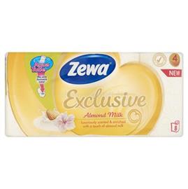 ZEWA Toalettpapír, 4 rétegű, 8 tekercses, "Exclusive", almond milk 29434 small
