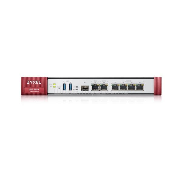 ZYXEL USG Flex Firewall 10/100/1000, 2*WAN, 4*LAN/DMZ ports, 1*SFP, 2*USB with 1