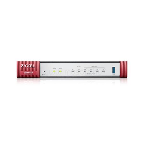 ZYXEL USGFLEX100 4xGbE LAN/DMZ 1xWAN 1xSFP 1xUSB port Tűzfal + UTM Licensz bundle