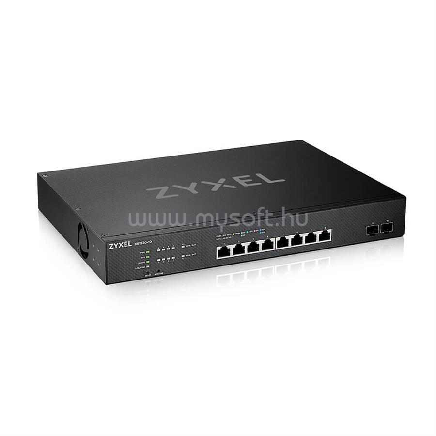 ZYXEL XGS1930-10 8xMulti-Gigabit LAN 2x10GbE SFP+ smart menedzselhető Multi-Gigabit Switch