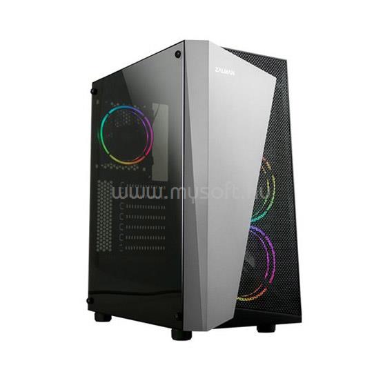 ZALMAN S4 plus Fekete (Táp nélküli) ablakos ATX/mATX ház